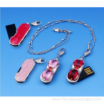 Necklace Diamond USB Drive 8GB,Diamond USB Memory Stick,Necklace Mini Diamond USB Disk